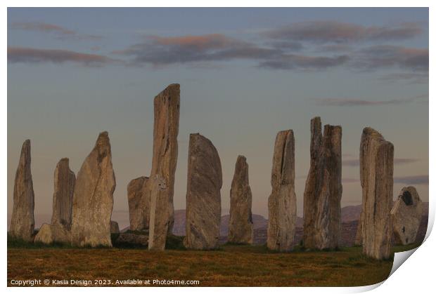 Callanish Stones Ancient Mysteries Print by Kasia Design