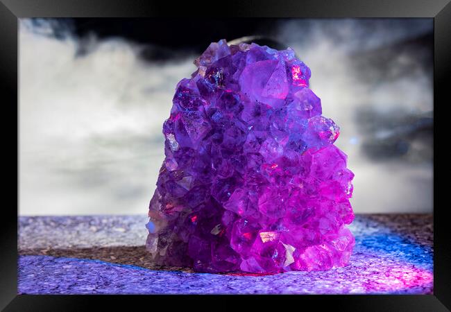 Purple Crystals Framed Print by Glen Allen