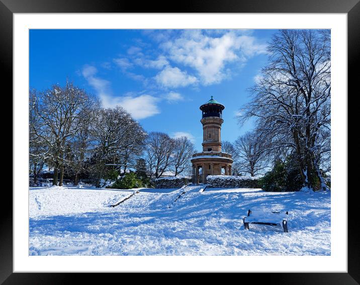 Locke Park Tower, Barnsley    Framed Mounted Print by Darren Galpin