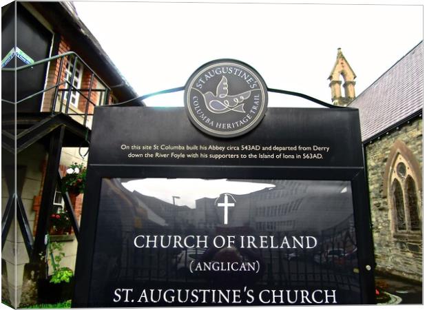 St. Augustine's Anglican Church of Ireland Canvas Print by Stephanie Moore