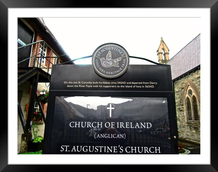 St. Augustine's Anglican Church of Ireland Framed Mounted Print by Stephanie Moore