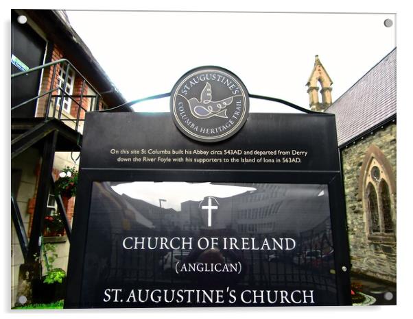 St. Augustine's Anglican Church of Ireland Acrylic by Stephanie Moore