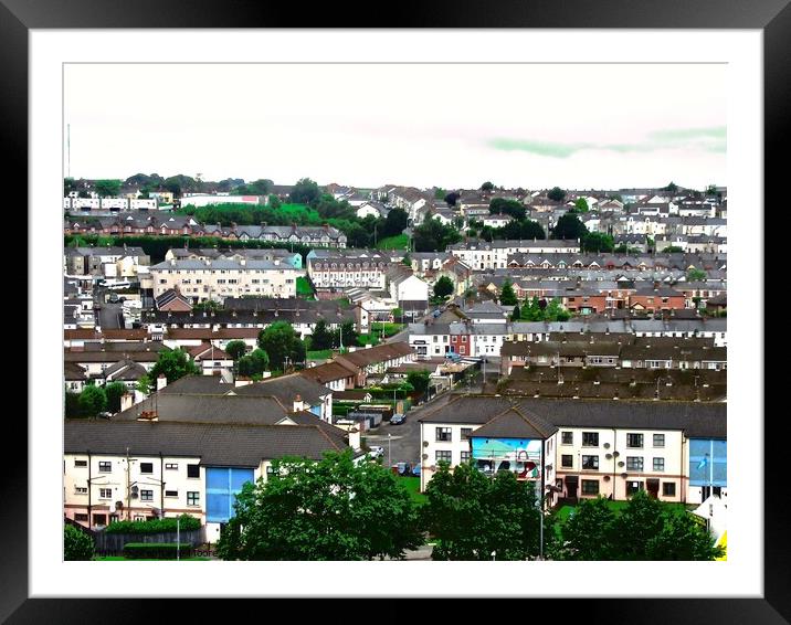 Bogside, Derry Framed Mounted Print by Stephanie Moore