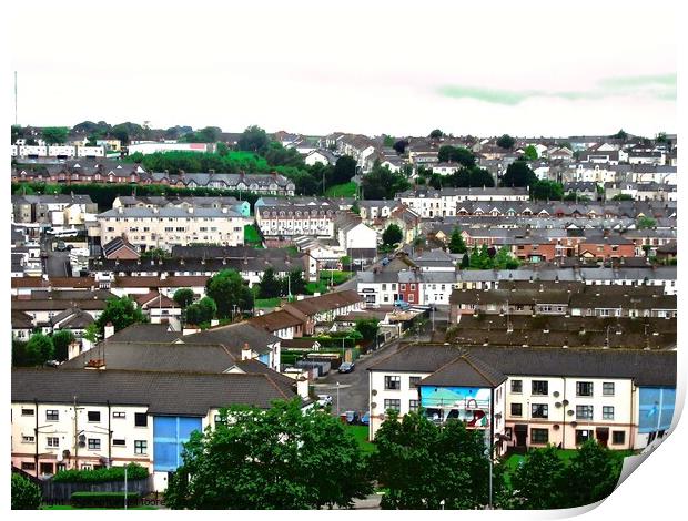 Bogside, Derry Print by Stephanie Moore