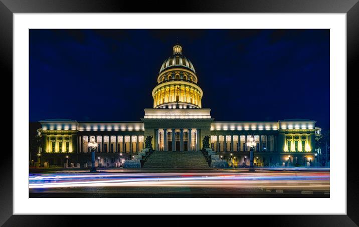 El Capitolio, La Habana Framed Mounted Print by Chris Lord