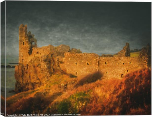 Dunure Castle Canvas Print by Tylie Duff Photo Art
