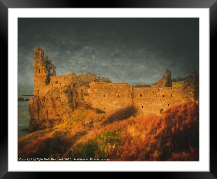 Dunure Castle Framed Mounted Print by Tylie Duff Photo Art