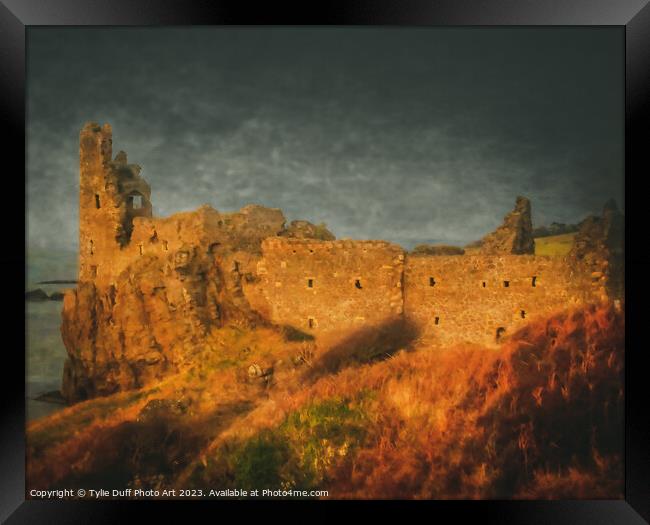 Dunure Castle Framed Print by Tylie Duff Photo Art