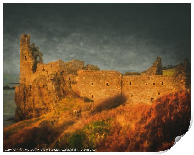 Dunure Castle Print by Tylie Duff Photo Art