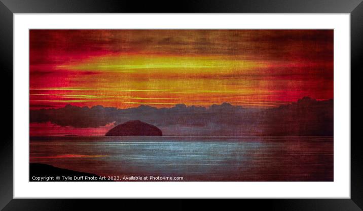 Ailsa Craig Sunset II Framed Mounted Print by Tylie Duff Photo Art