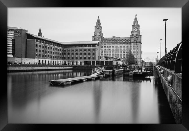 Canal Lock on the Liverpool waterfront Framed Print by Jason Wells