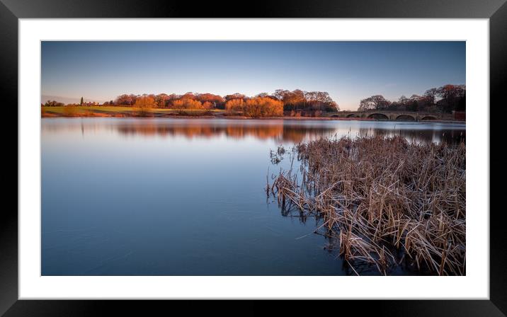 Nostell Top Lake near Wakefield Framed Mounted Print by Tim Hill