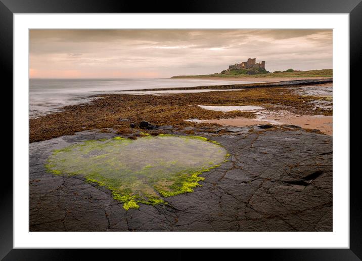 Bamburgh Heart Pool Framed Mounted Print by Tim Hill
