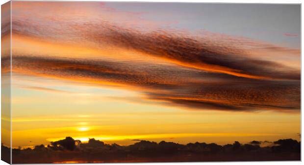 Burning sky  Canvas Print by Dorringtons Adventures