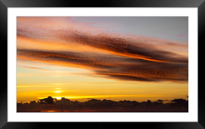 Burning sky  Framed Mounted Print by Dorringtons Adventures