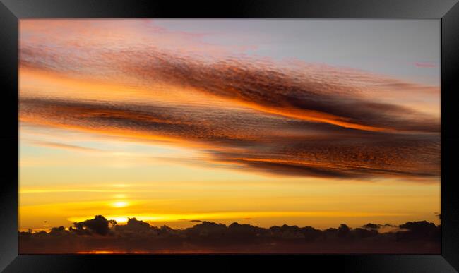 Burning sky  Framed Print by Dorringtons Adventures
