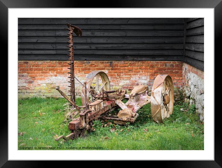 The Iconic Bamford Finger Mower Framed Mounted Print by Jeremy Sage