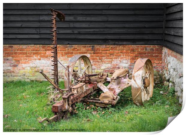 The Iconic Bamford Finger Mower Print by Jeremy Sage