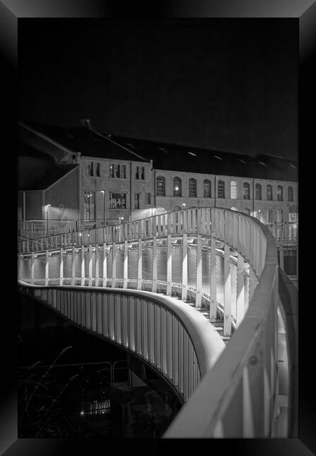 Bath Quays bridge in Bath Framed Print by Duncan Savidge