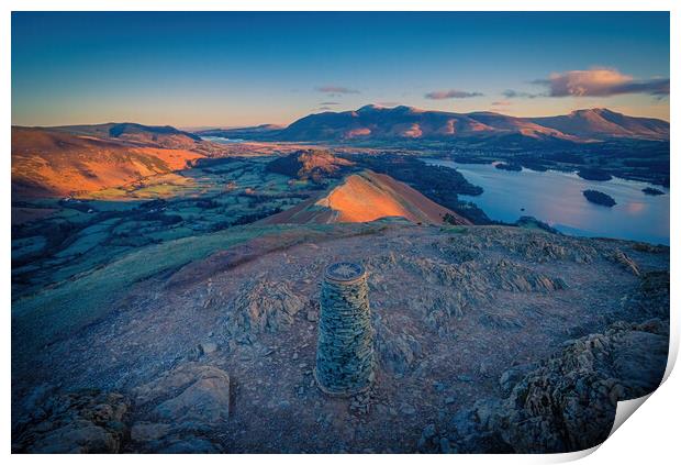 Trig Point Print by Jonny Gios