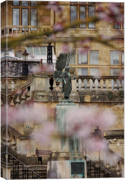 The Angel of Peace, Bath Canvas Print by Duncan Savidge