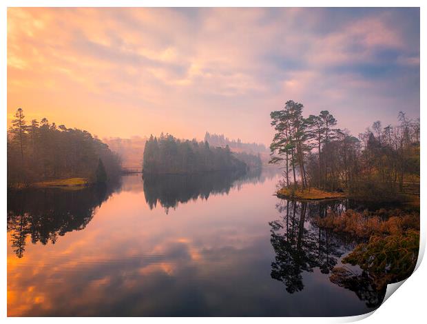 Majestic Views of Tarn Hows Print by Tim Hill