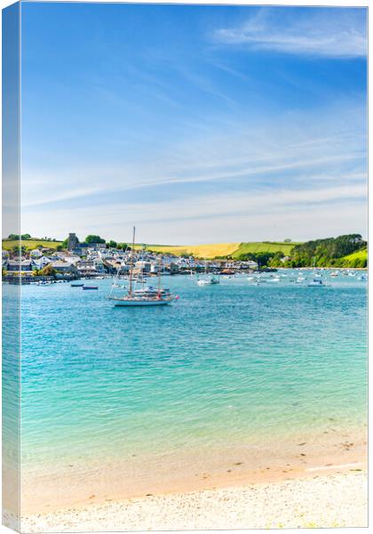 Salcombe, South Hams, Devon Canvas Print by Justin Foulkes
