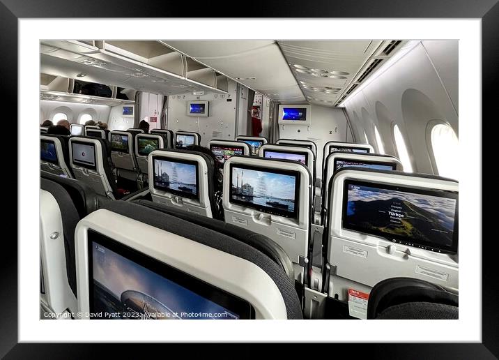 Turkish Airlines Boeing 787 Interior Framed Mounted Print by David Pyatt