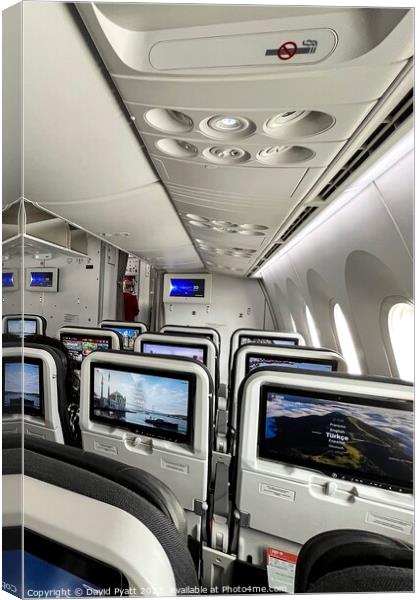 Boeing 787 Dreamliner Interior Canvas Print by David Pyatt