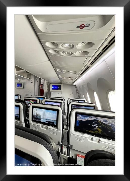 Boeing 787 Dreamliner Interior Framed Mounted Print by David Pyatt