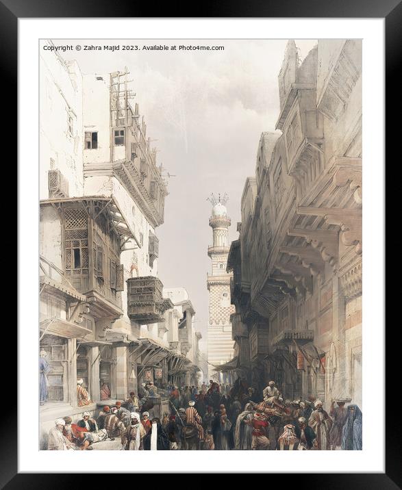 Cairo Mosque Old City Framed Mounted Print by Zahra Majid