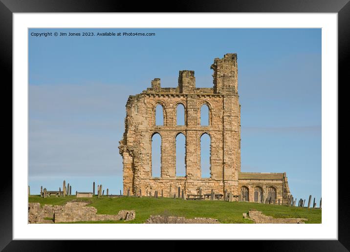 Majestic Tynemouth Priory Framed Mounted Print by Jim Jones