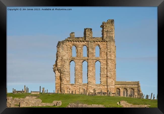 Majestic Tynemouth Priory Framed Print by Jim Jones