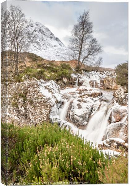 Waterfall on the River Coupall Canvas Print by Dave Collins