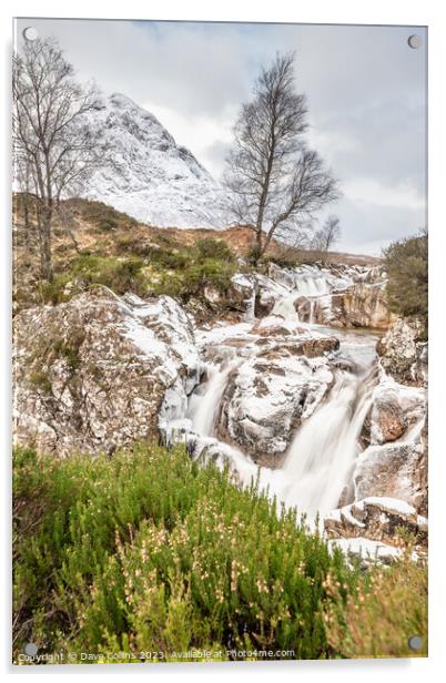 Waterfall on the River Coupall Acrylic by Dave Collins