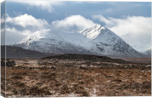 Black Mount Area (Am Monadh Bubh) in Glencoe, Highlands, Scotland Canvas Print by Dave Collins