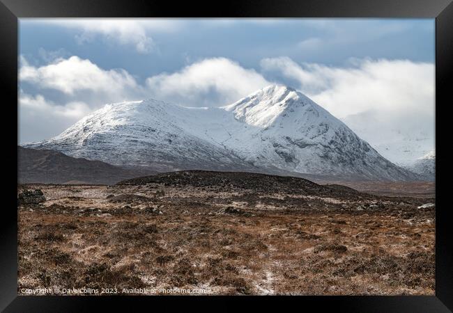 Black Mount Area (Am Monadh Bubh) in Glencoe, Highlands, Scotland Framed Print by Dave Collins