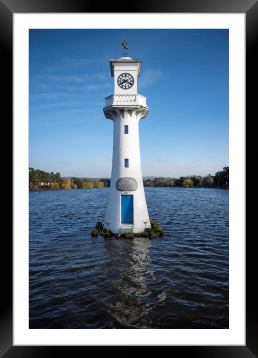 Roath Parks Iconic Scott Memorial Lighthouse Framed Mounted Print by Steve Purnell