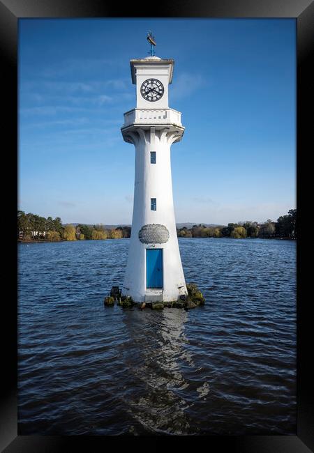 Roath Parks Iconic Scott Memorial Lighthouse Framed Print by Steve Purnell
