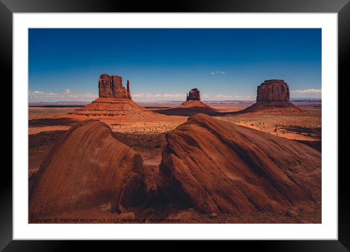 Monument Valley 1 Framed Mounted Print by Matthew McCormack