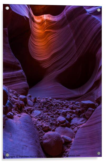 Lower Antelope Canyon 4 Acrylic by Matthew McCormack