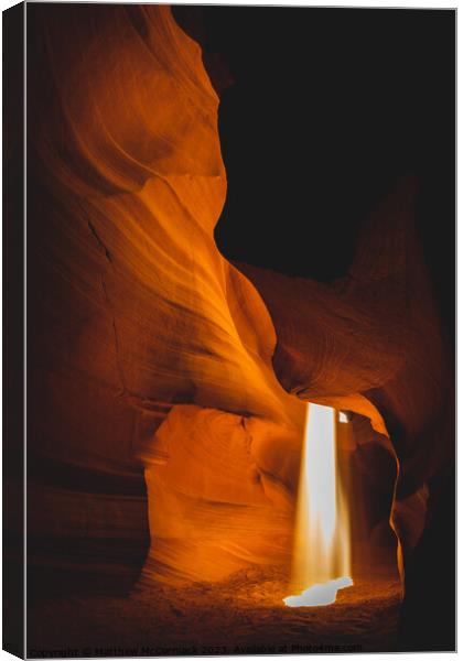Ray of Light - Upper Antelope Canyon 2 Canvas Print by Matthew McCormack