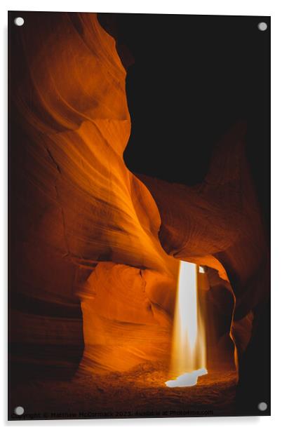 Ray of Light - Upper Antelope Canyon 2 Acrylic by Matthew McCormack