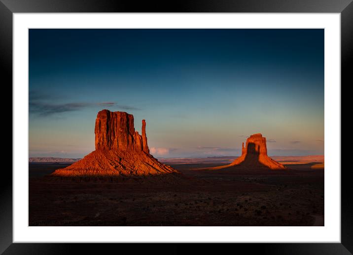 Shadow of a mitten Framed Mounted Print by Matthew McCormack