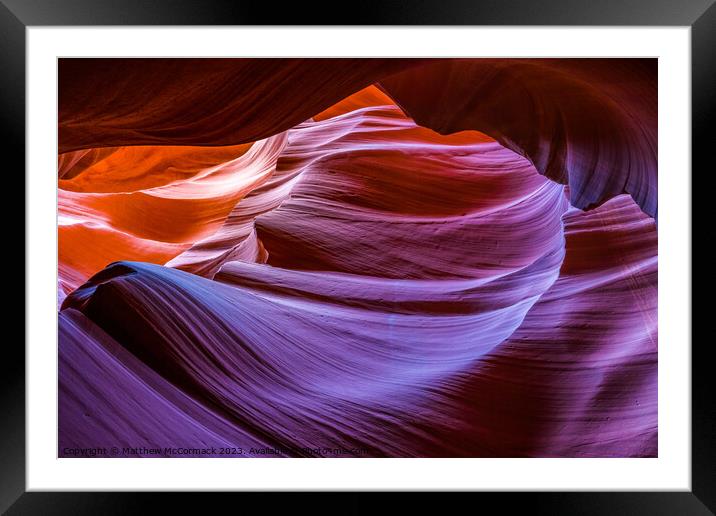 Lower Antelope Canyon 5 Framed Mounted Print by Matthew McCormack
