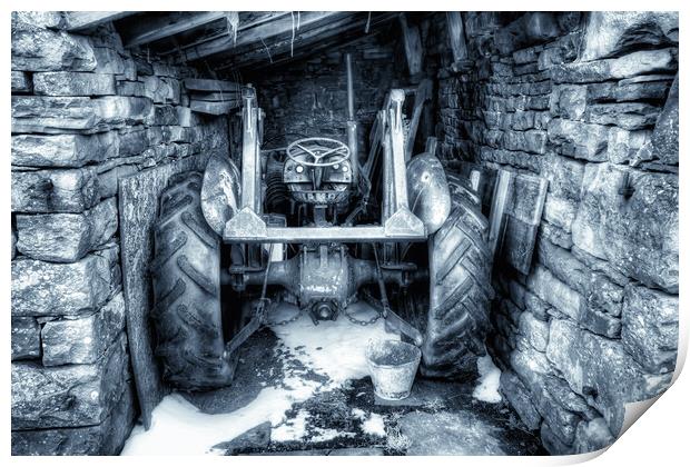 Muker Tractor Print by Steve Smith