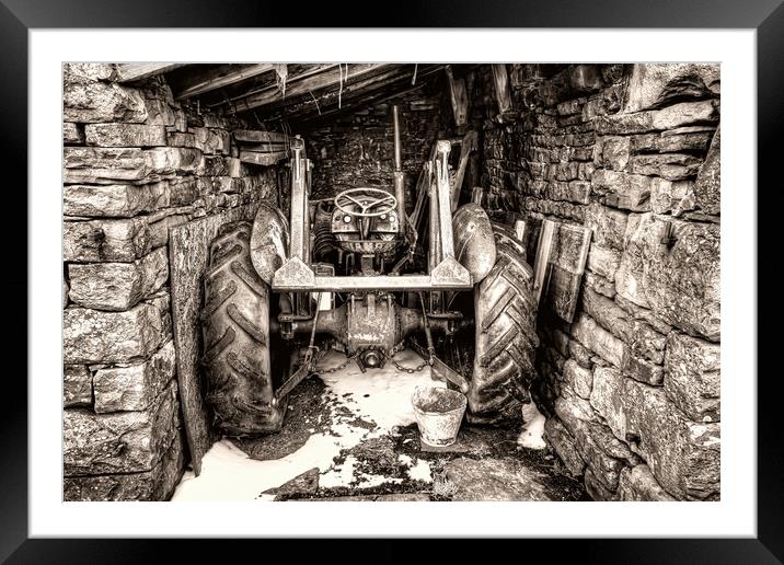 Muker Tractor Framed Mounted Print by Steve Smith