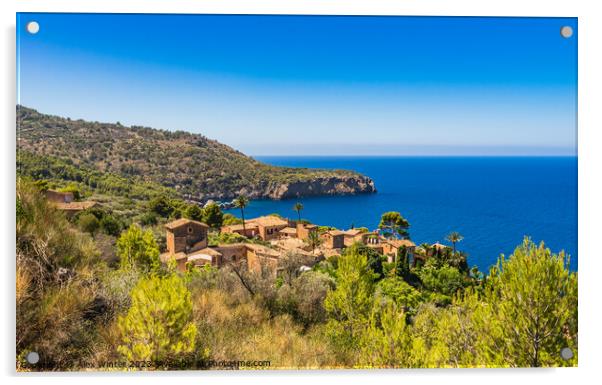 Beautiful island scenery on Majorca Acrylic by Alex Winter