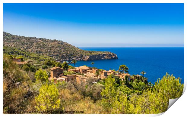 Beautiful island scenery on Majorca Print by Alex Winter
