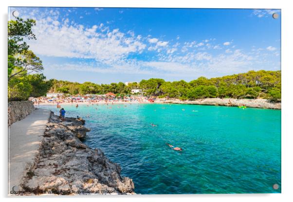 Cala Mondrago beach on Mallorca Acrylic by Alex Winter